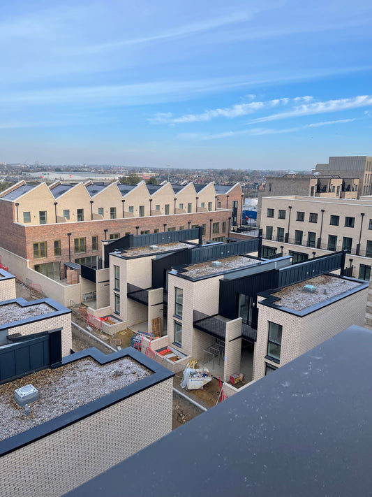 Aluminium Copings on commercial house buildings project in london