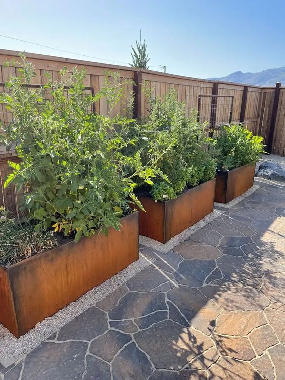 Corten Trough Planter - Welded