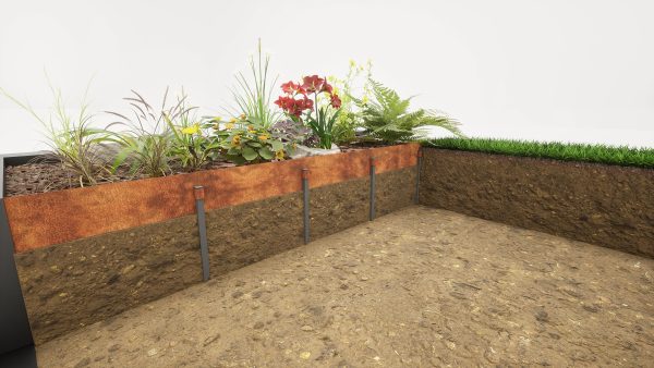 Heavy Duty Corten Steel Edging 3/6mm