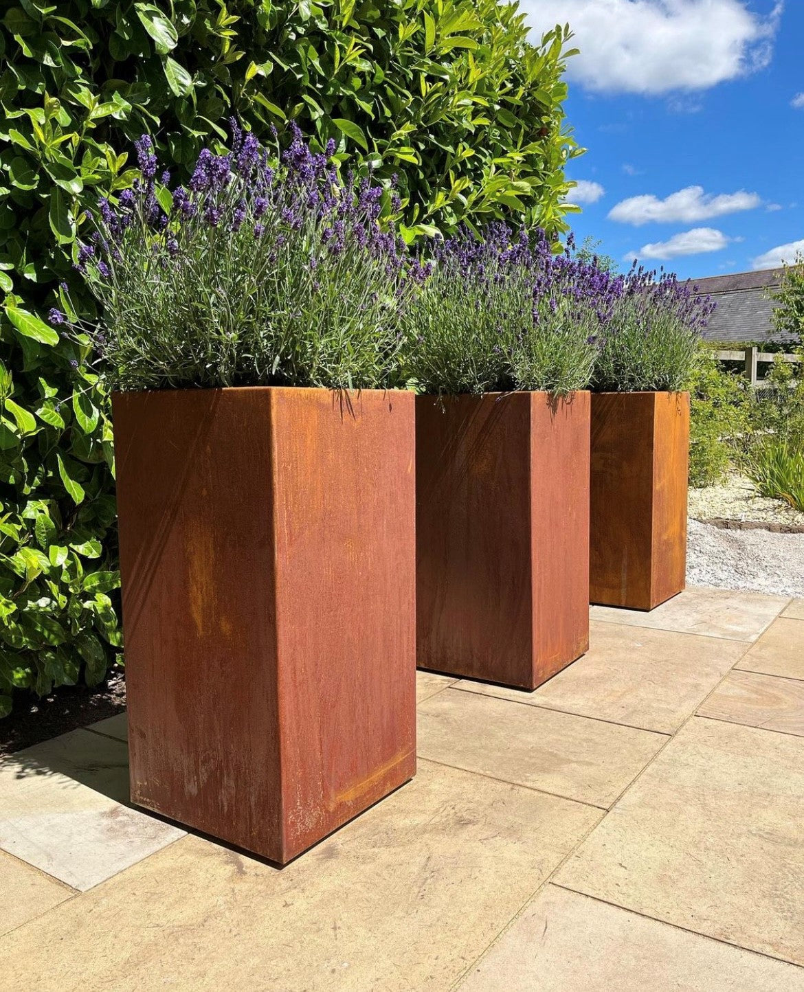 Tatton - Corten Steel Column Planter