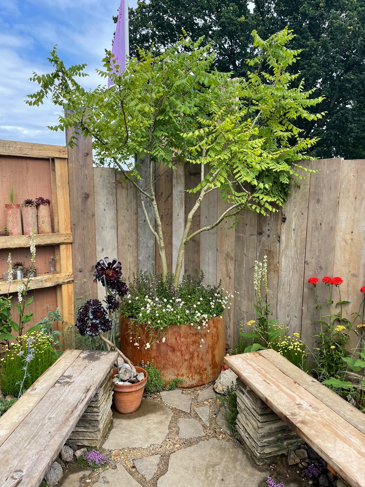 Hampton - Corten Steel Bottomless Cylindrical Planter