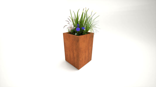Tatton - Corten Steel Column Planter