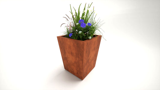 Harrogate - Corten Steel Tapered Garden Planter