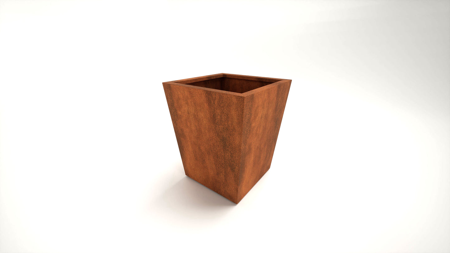Harrogate - Corten Steel Tapered Garden Planter