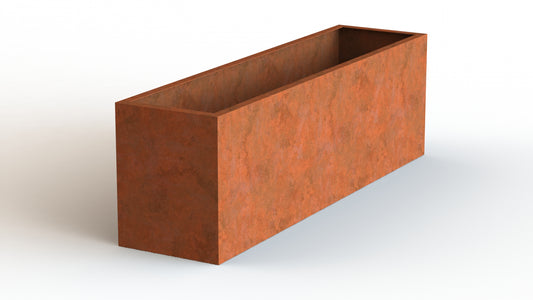 Corten Trough Planter - Welded
