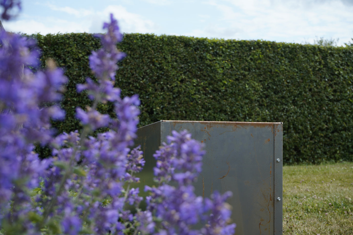 Corten Trough Planter - Externally Fixed