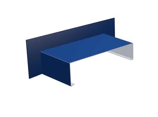 Skyline Aluminium Sloping Coping - Left Hand Upstand Stop End