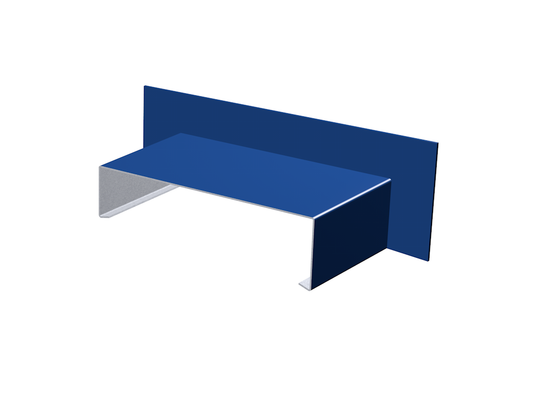 Skyline Aluminium Sloping Coping - Right Hand Upstand Stop End