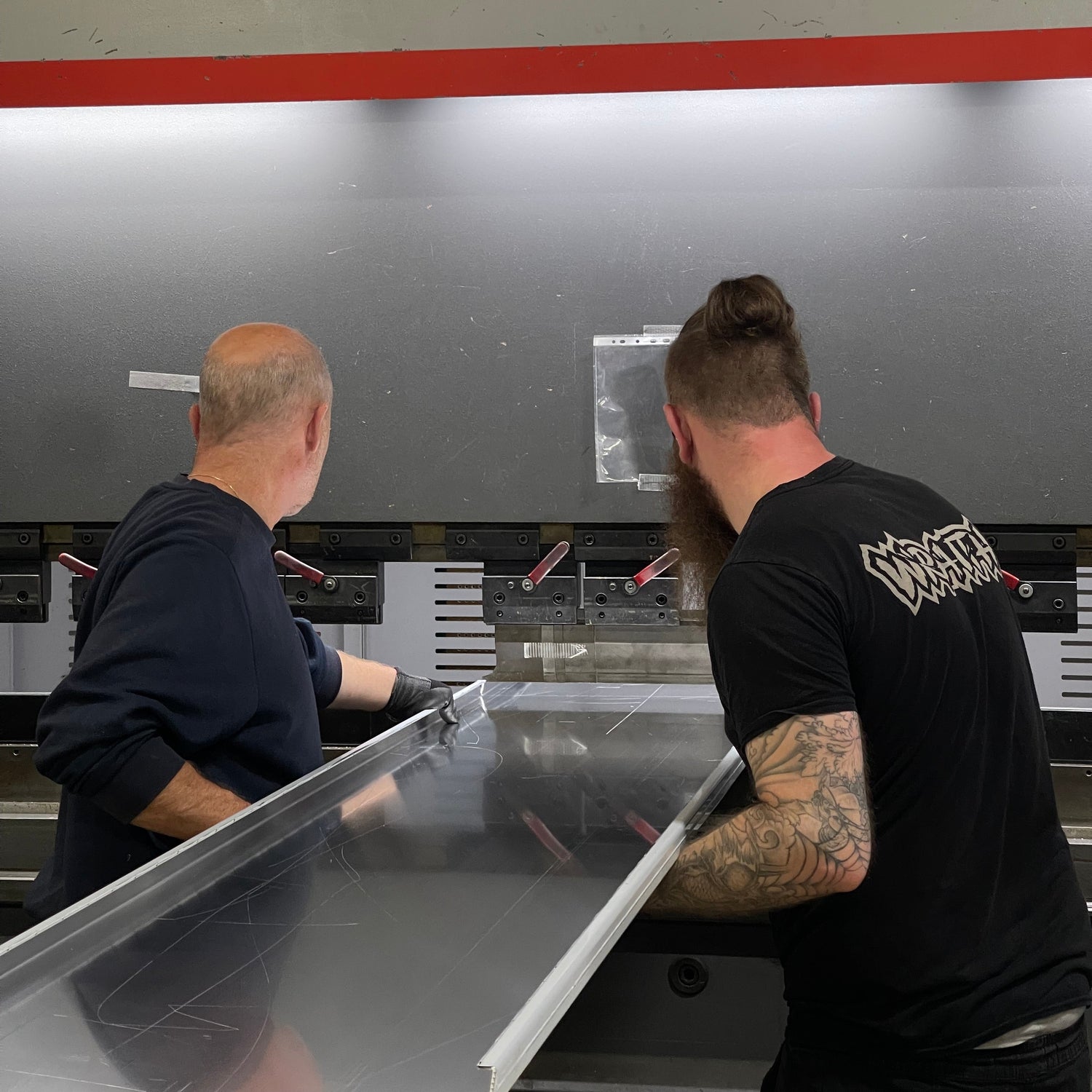 Sheet metal fabrication making architectural metal products