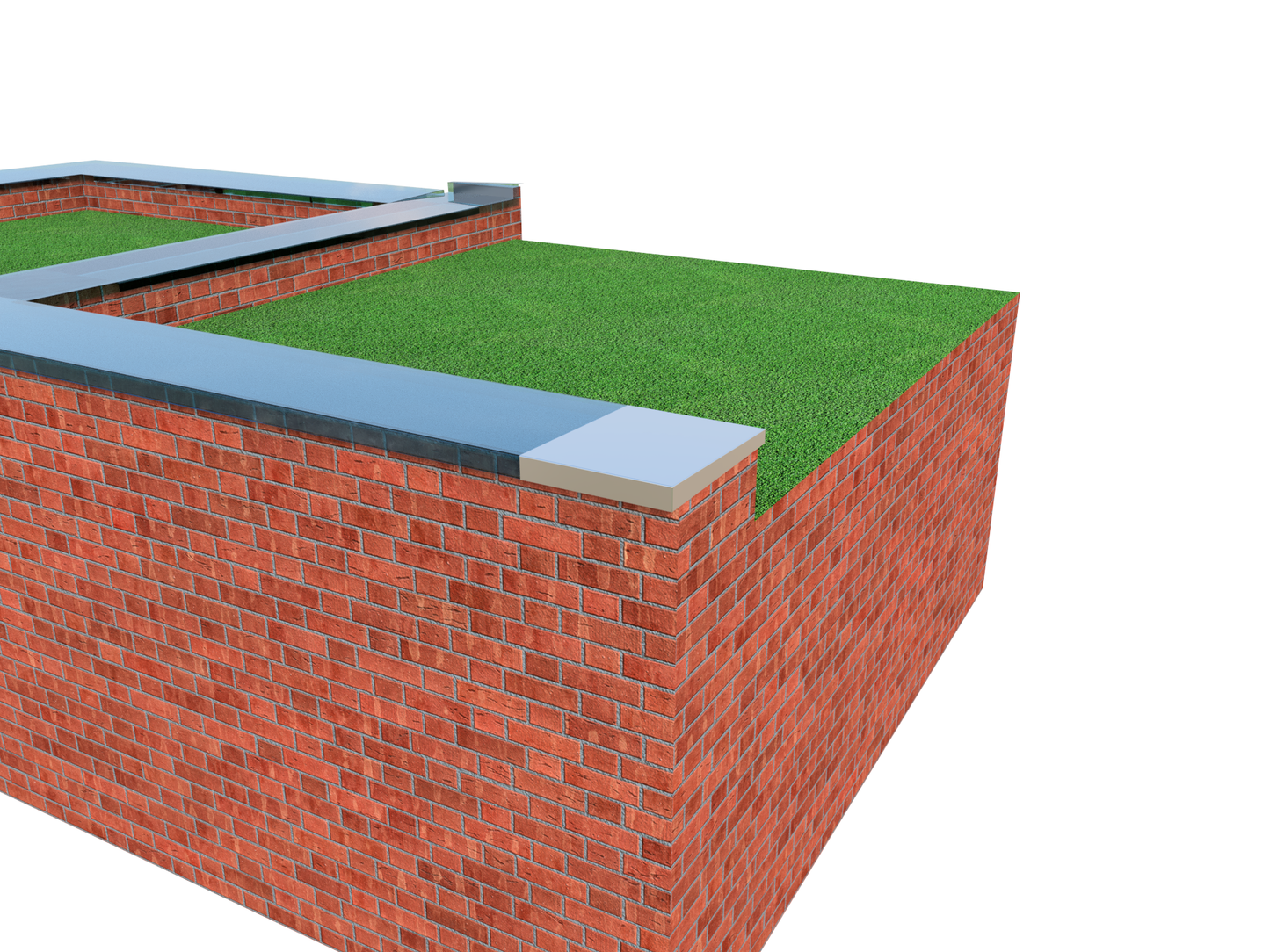 Aluminium Wall Coping - Stop End