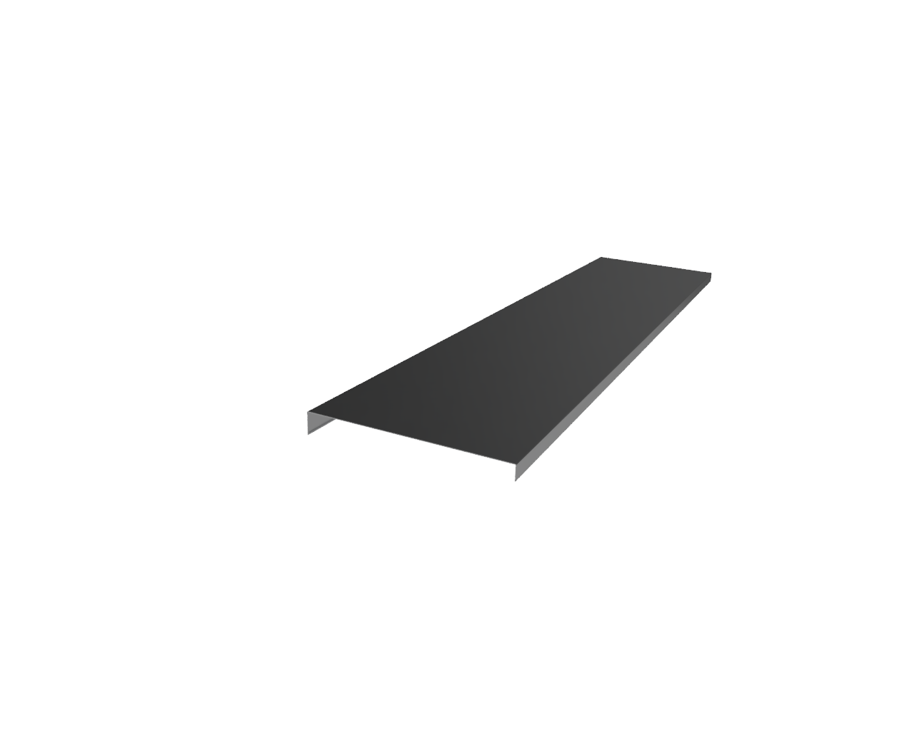 Aluminium Wall Coping - Straight Length