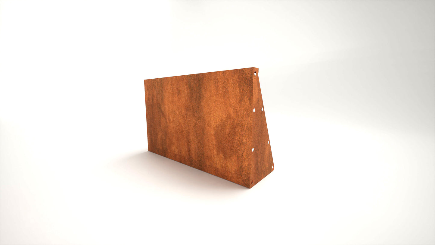 Brampton Modular Straight - Corten Steel Planter