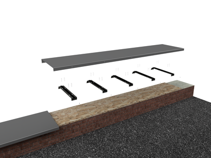 Aluminium Wall Coping - Straight Length