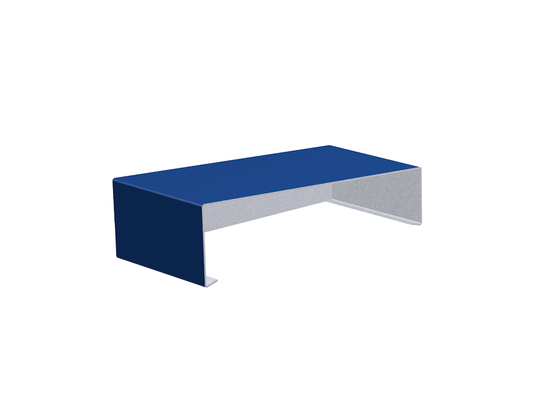Skyline Aluminium Sloping Coping - Right Hand Closed Stop End