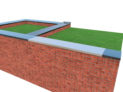 Aluminium Wall Coping - Straight Length